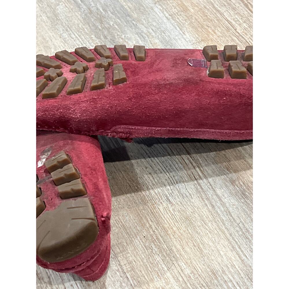 Coach Suede Fuchsia Loafers Size 9B Elegant Driving Shoes - Picture 11 of 13